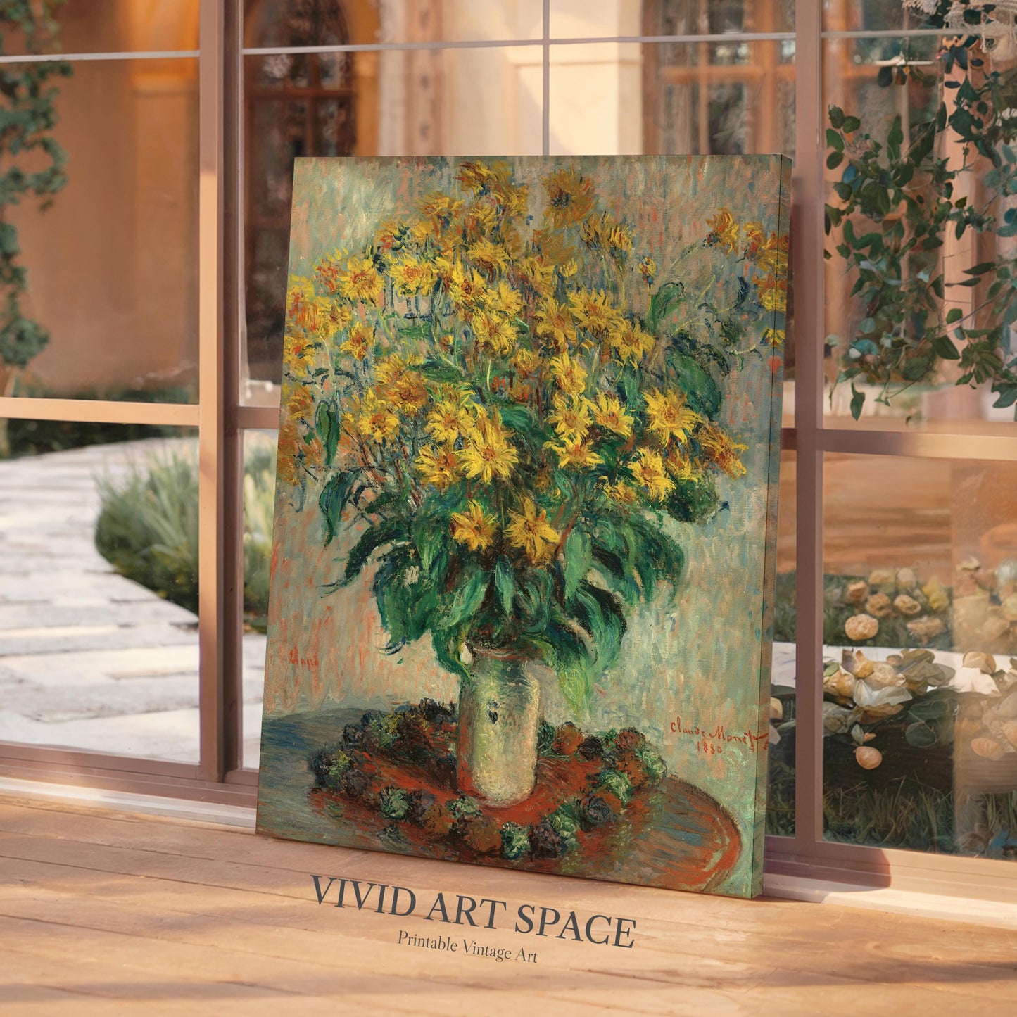 Jerusalem Artichoke Flowers (1880) by Claude Monet