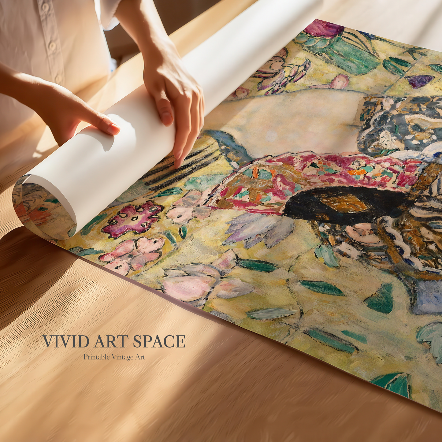 Lady with a Fan (1917) by Gustav Klimt