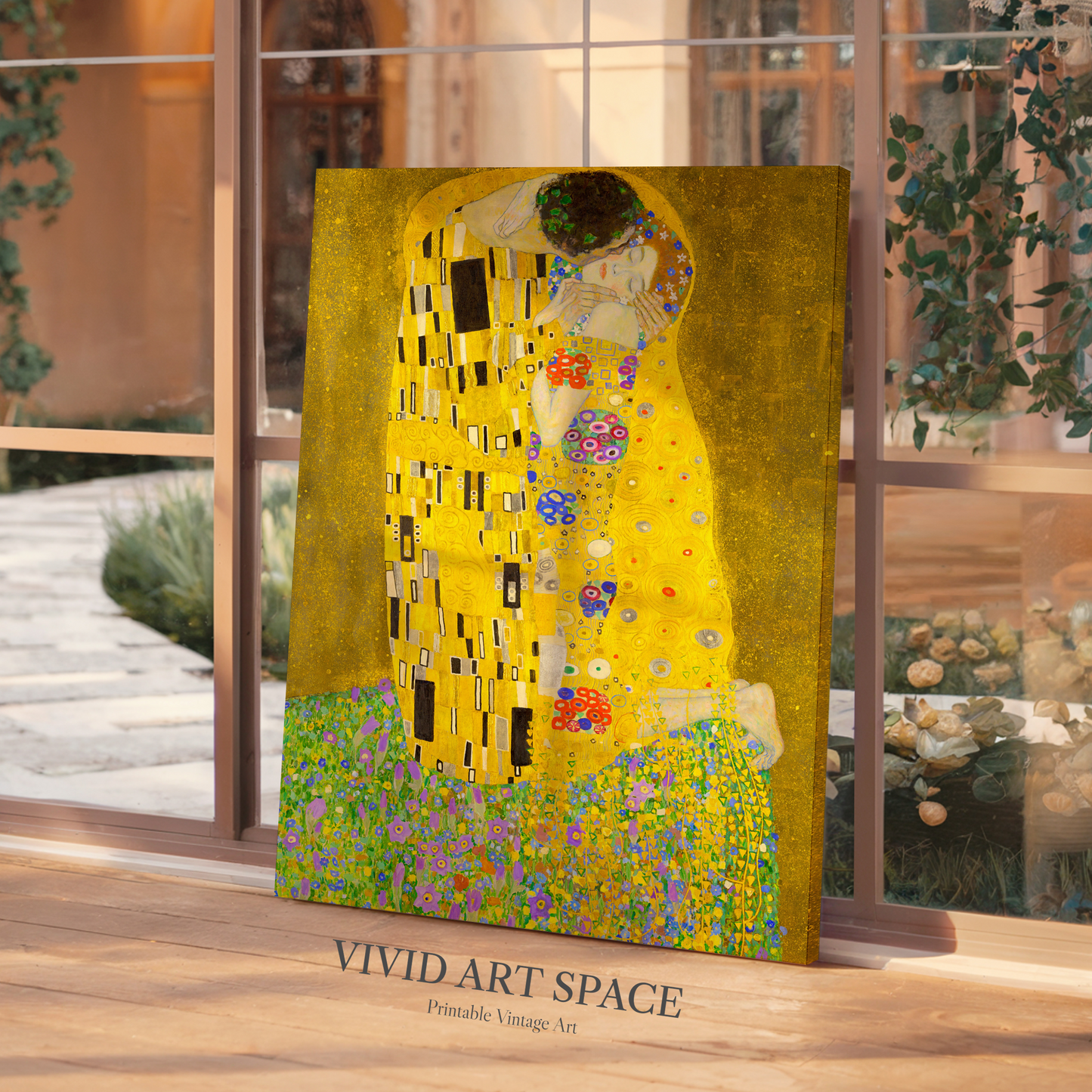 The Kiss (1908) by Gustav Klimt