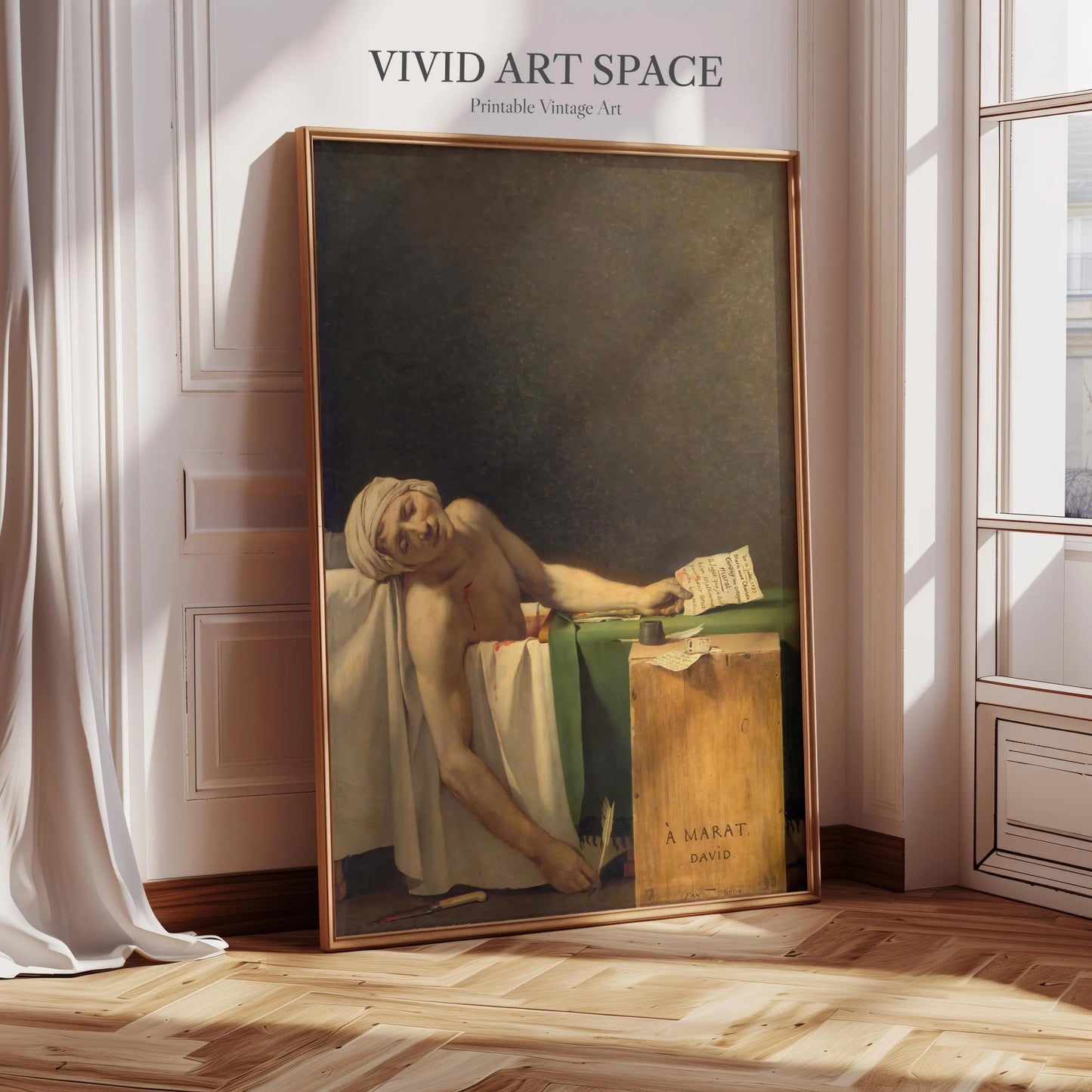 The Death of Marat (1793) by Jacques-Louis David