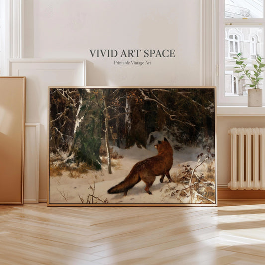 Winter Encounter (1900) by Josef Schmitzberger