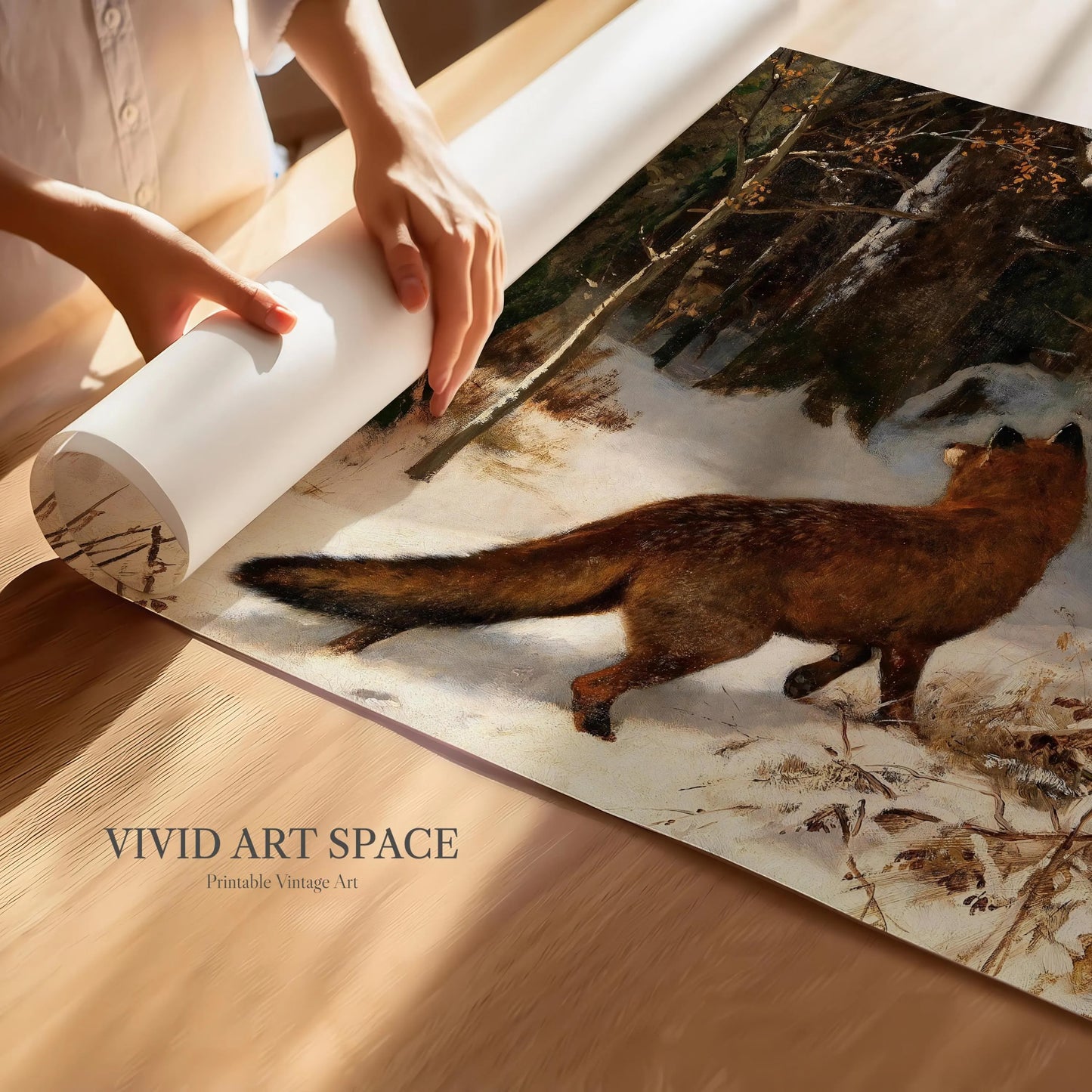 Winter Encounter (1900) by Josef Schmitzberger