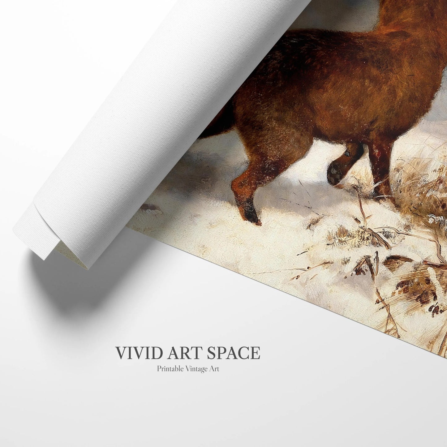 Winter Encounter (1900) by Josef Schmitzberger