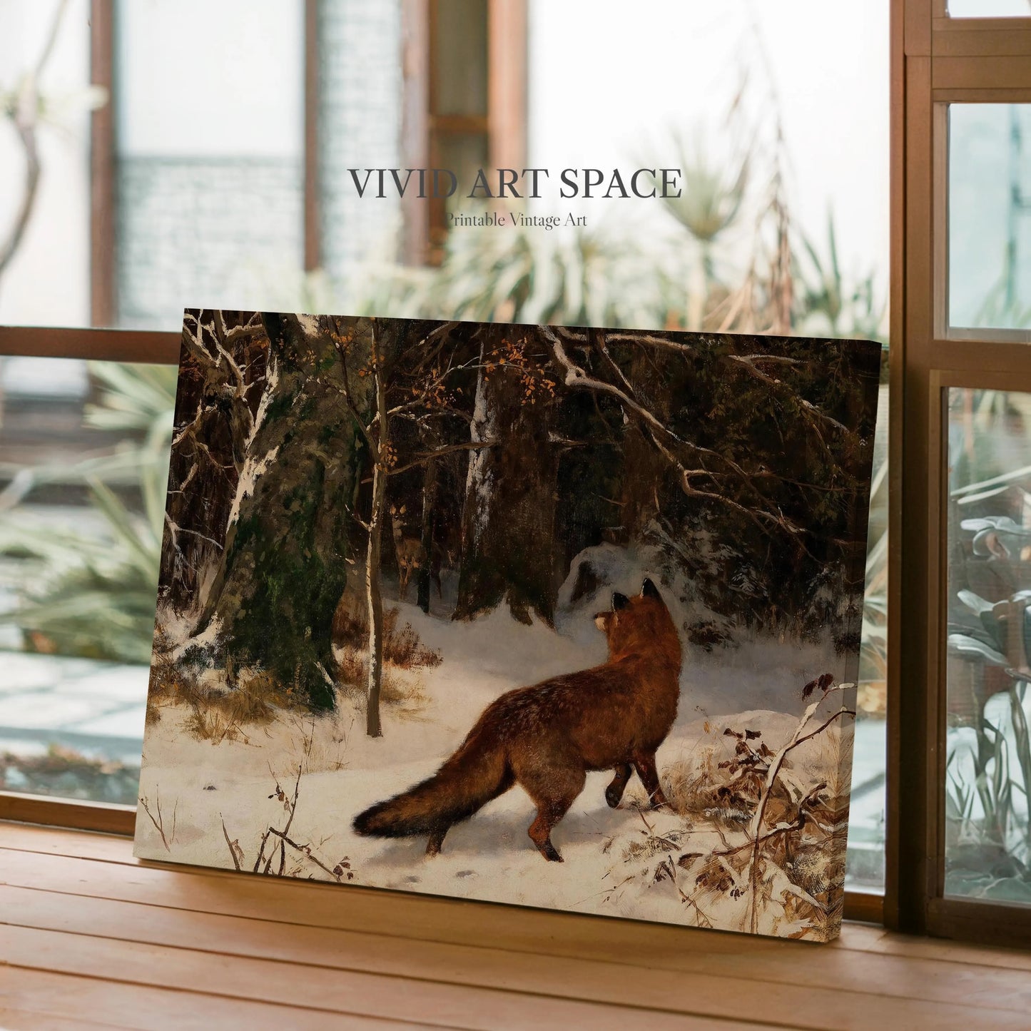 Winter Encounter (1900) by Josef Schmitzberger