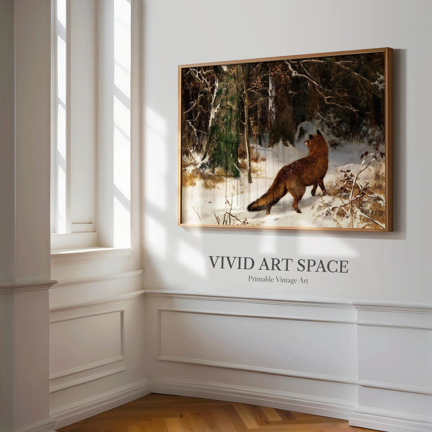 Winter Encounter (1900) by Josef Schmitzberger