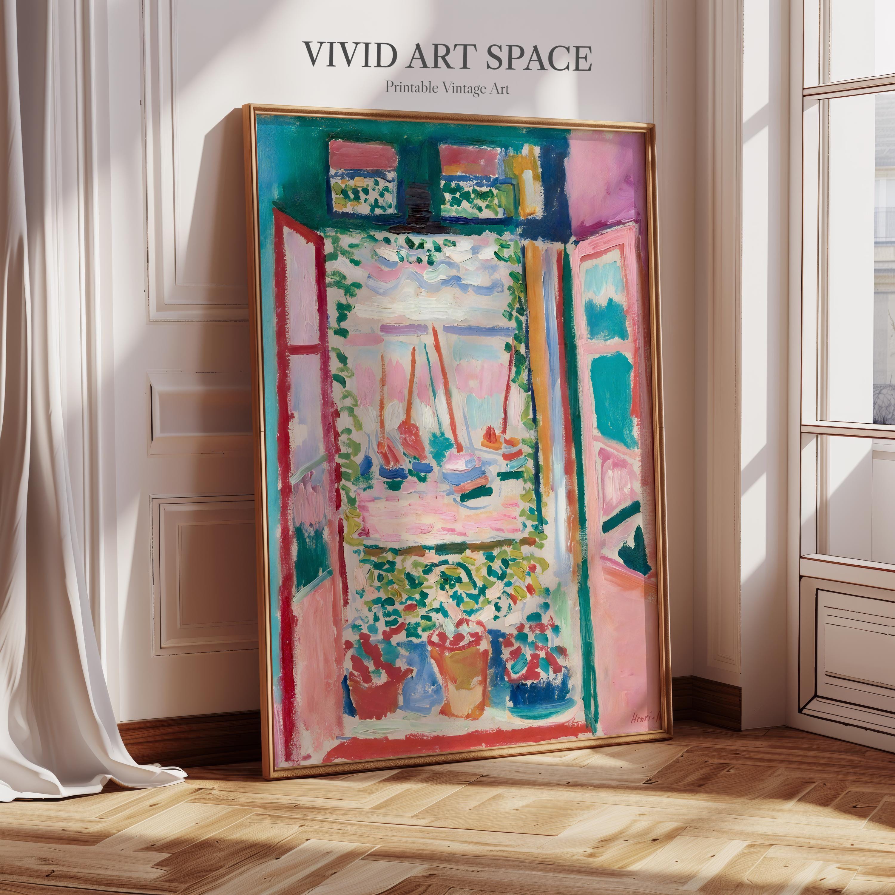 The Open Window by Henri Matisse - Canvas Print: Framed Canvas - Canvas and Fine Art Print - Modern Wall Art Print