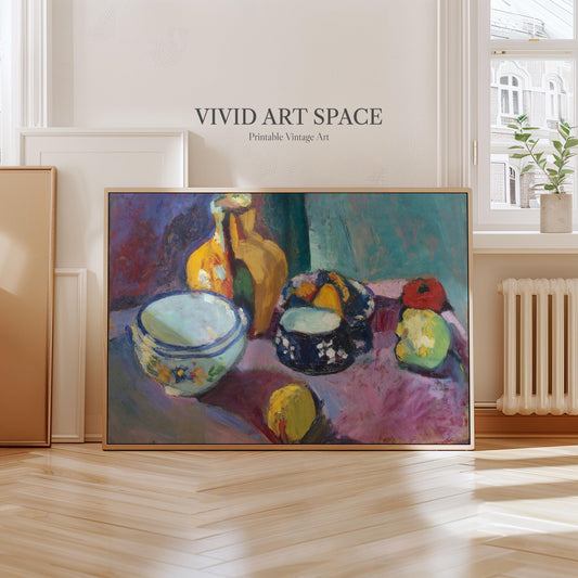 Dishes and Fruit (1901) by Henri Matisse