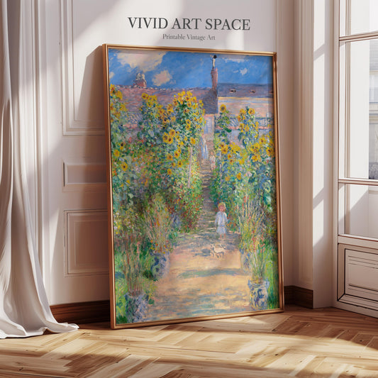 The Artist's Garden at Vétheuil (1881) by Claude Monet