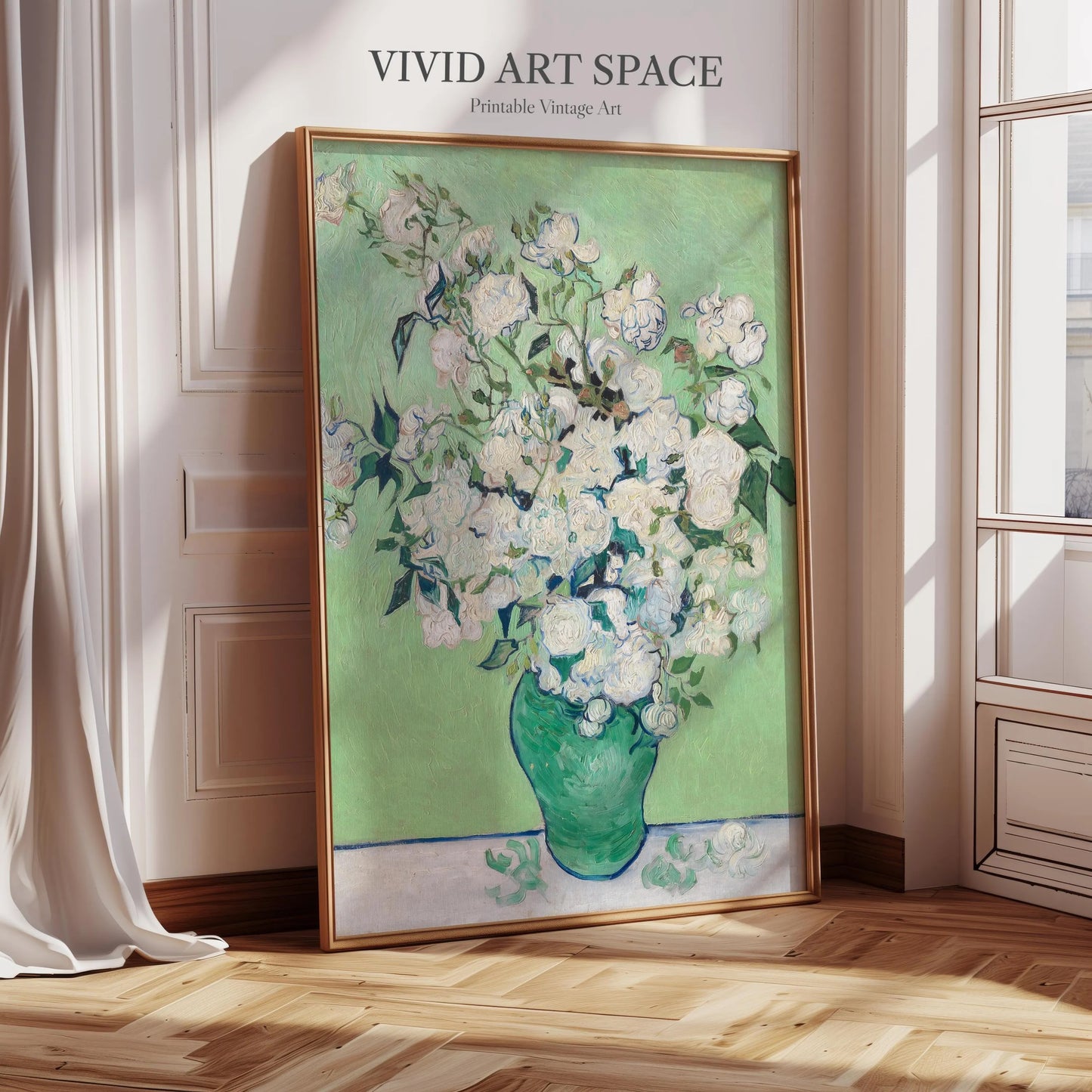 Roses (1890) by Vincent van Gogh