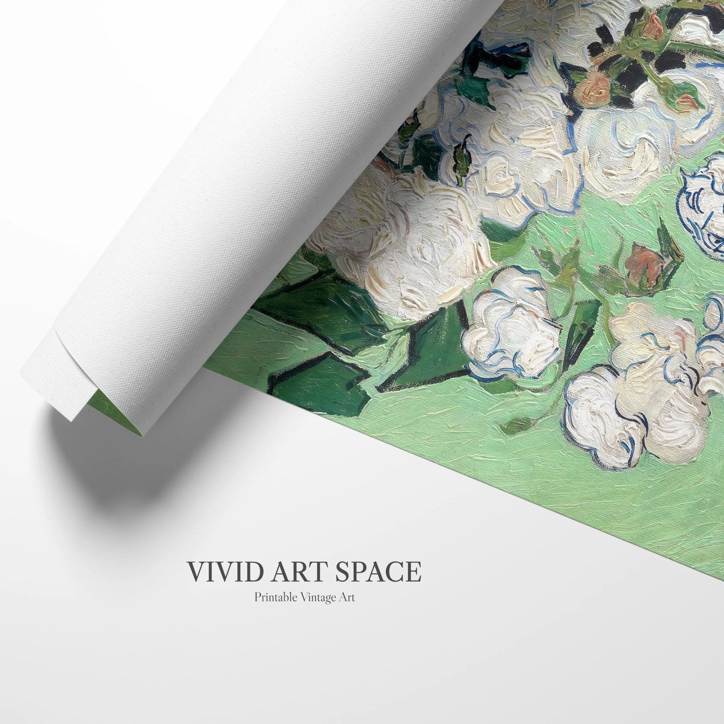 Roses (1890) by Vincent van Gogh