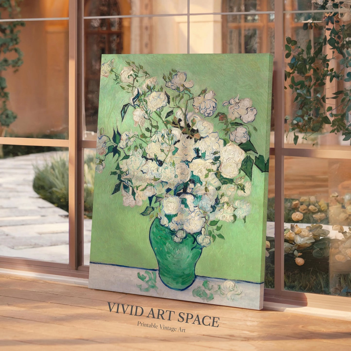 Roses (1890) by Vincent van Gogh