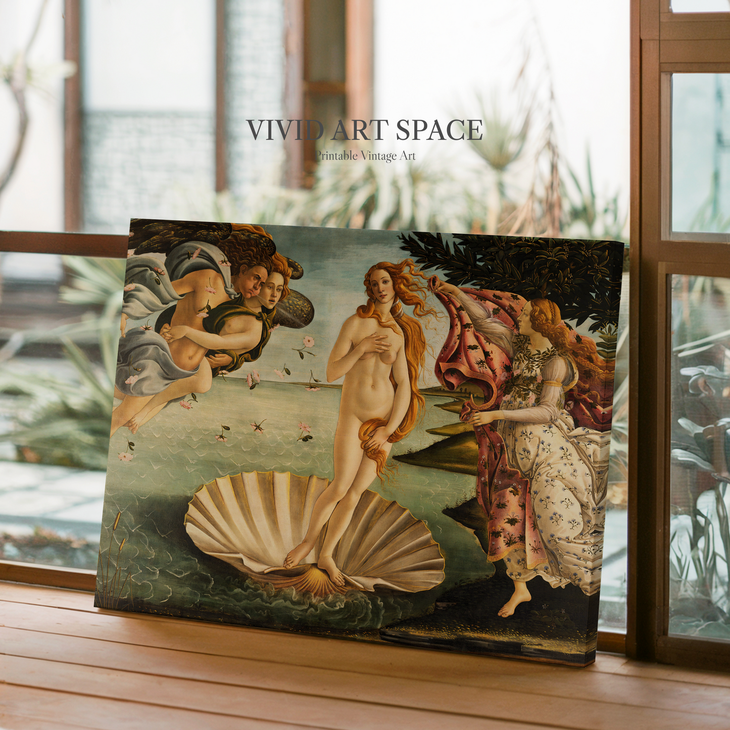 The Birth of Venus (1485) by Sandro Botticelli