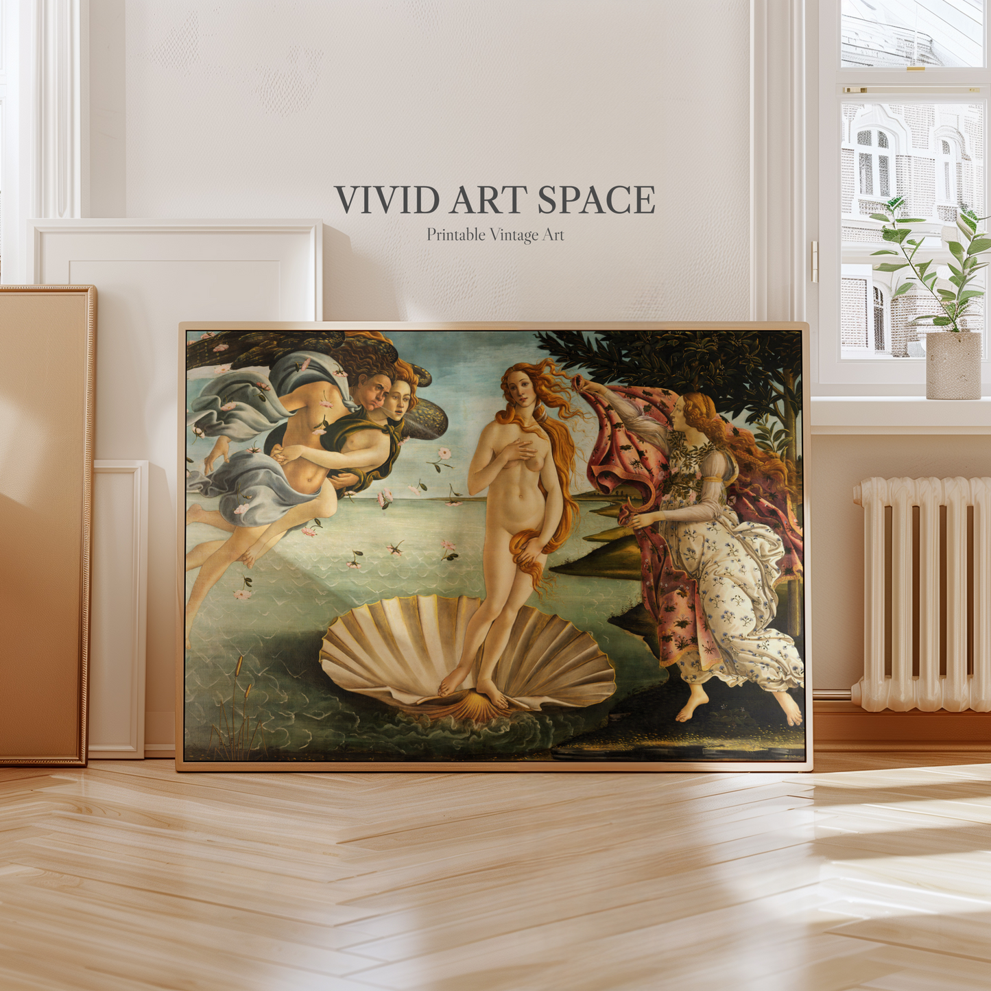The Birth of Venus (1485) by Sandro Botticelli