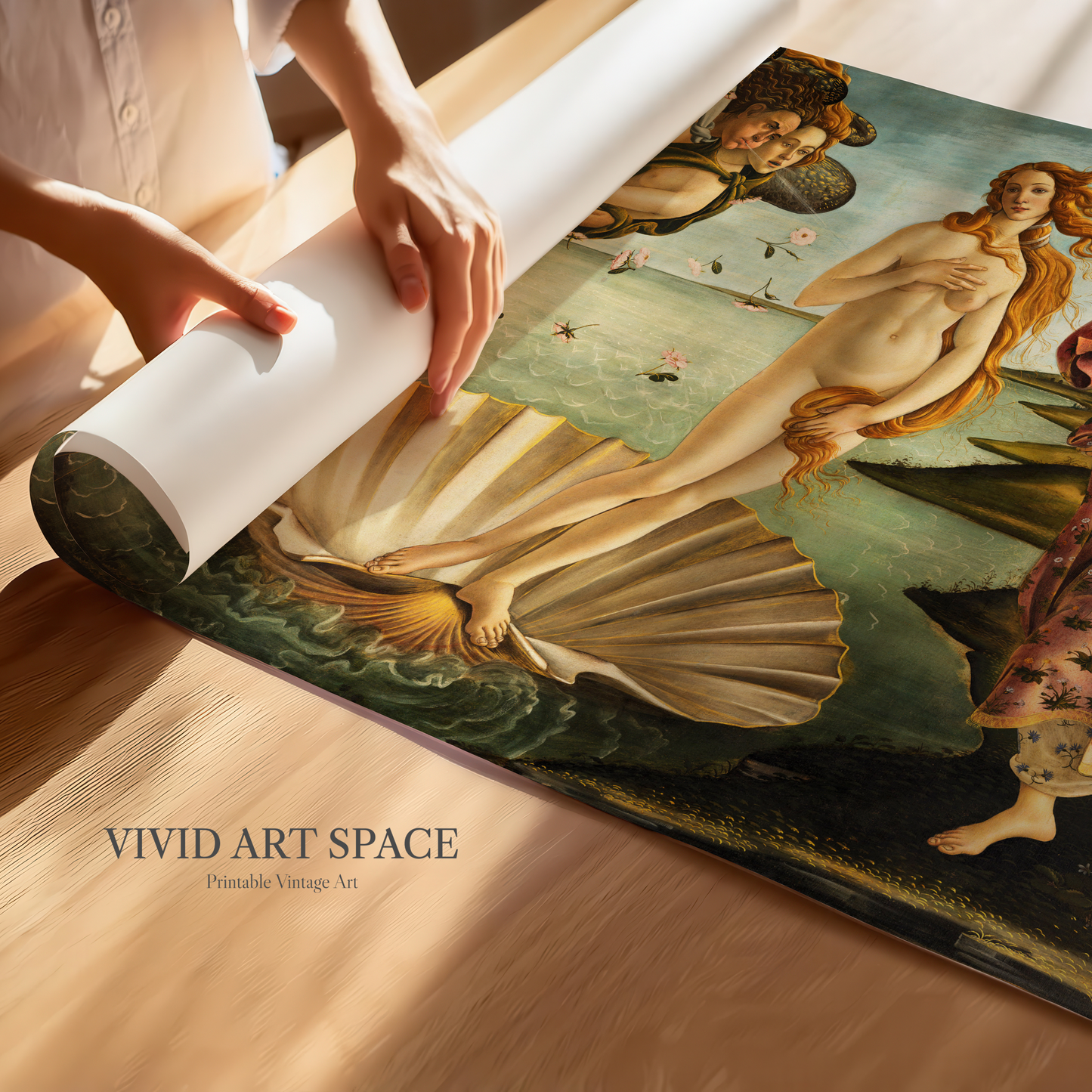 The Birth of Venus (1485) by Sandro Botticelli