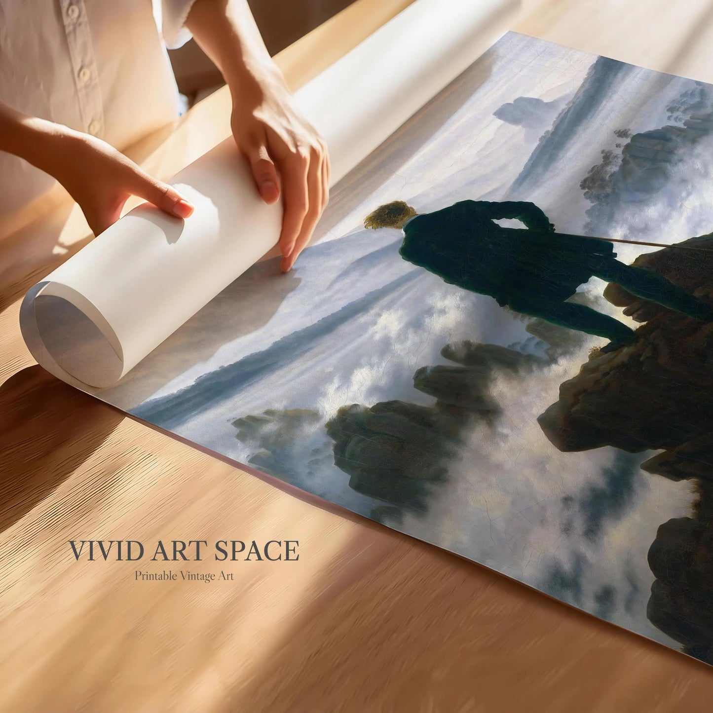 Wanderer Above the Sea of Fog (1818) by Caspar David Friedrich